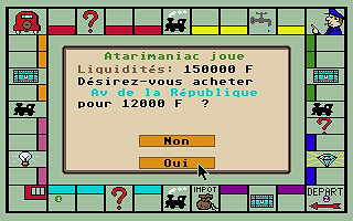 Monopoly atari screenshot
